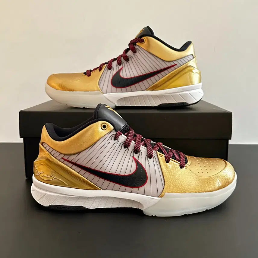 [BUNJANG] Nike Kobe 4 Protro Metallic Gold Dark Obsidian / 나이키 코비 4 프로트로 메탈릭 골드 앤 다크 옵시디언.275mm
