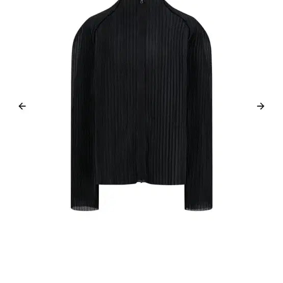 [BUNJANG] Amomento Pleats Zip-up Black M / 아모멘토 플리츠 집업 블랙 m사이즈