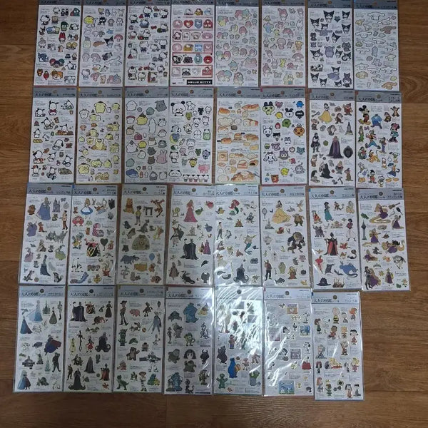 [BUNJANG] Various Characters 31 Types Sticker Bundle Set / 일괄판매) 어른의 도감 스티커 캐릭터 31종 세트