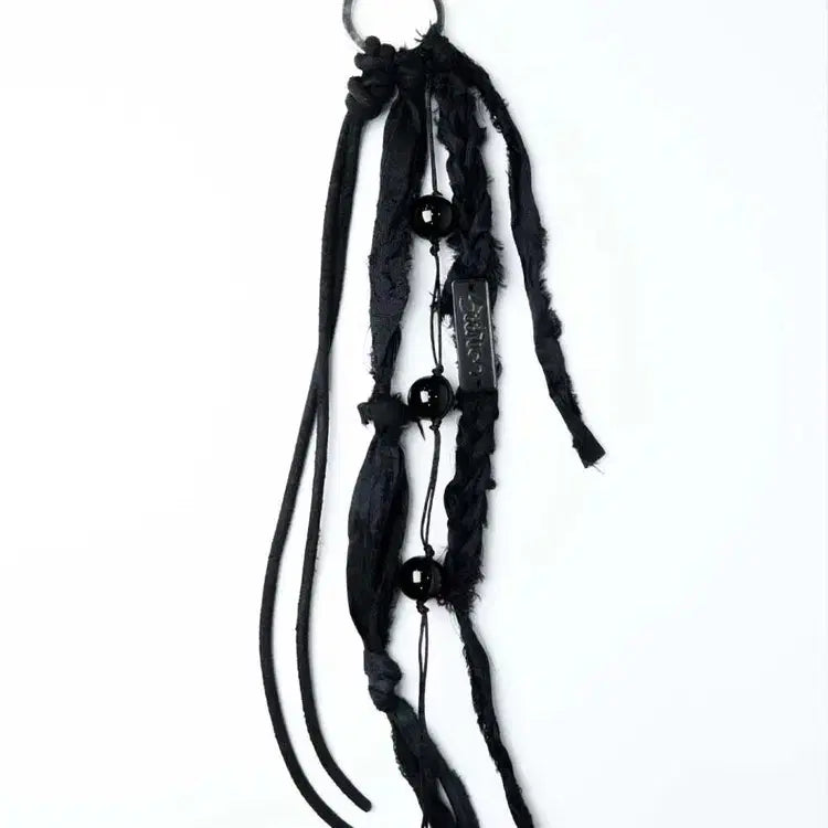 [BUNJANG] Saarom Texture Keyring Black / Saarom 사롬 텍스처 키링 블랙