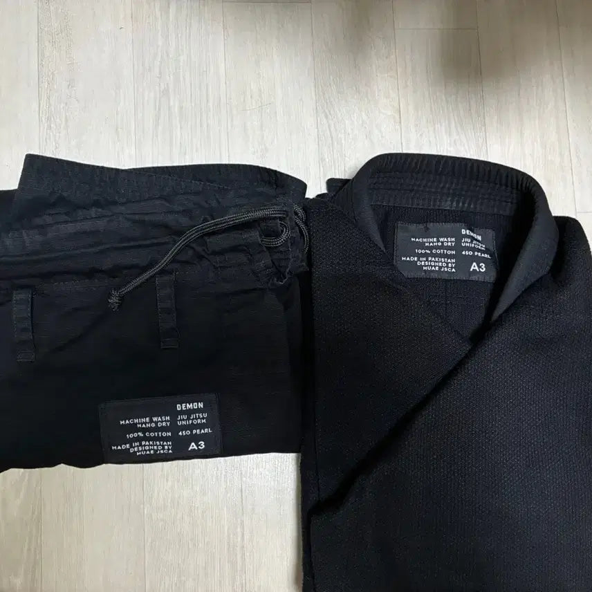 [BUNJANG] Demon Jiu-Jitsu Gi, Black, Size A3 / 데몬 주짓수 도복 A3 블랙