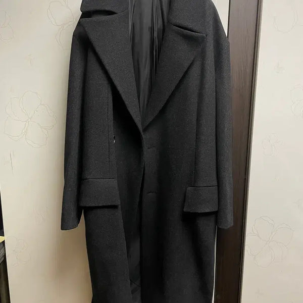 [BUNJANG] Juun.J Wool Blend Overcoat Dark Gray Size 46 / 준지 코트 46사이즈 판매합니다