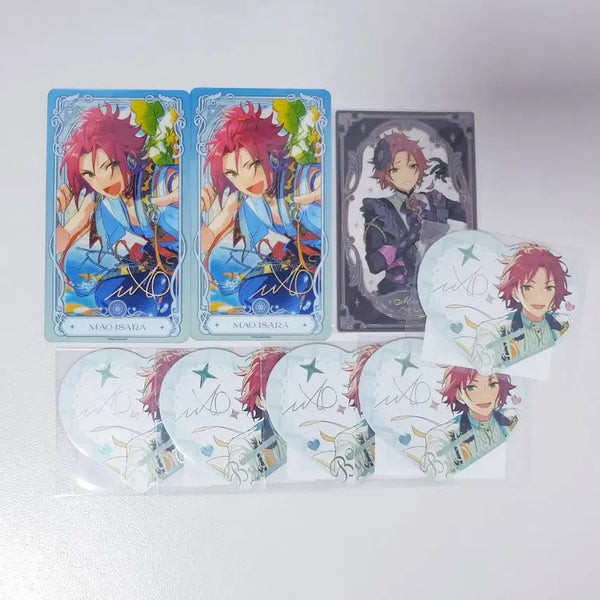 [BUNJANG] Ensemble Stars Mao Valentine Card Bundle Set Merchandise / 앙스타 마오 캔뱃지 굿즈 파샷츠 일괄 발렌타인 카드 폴라 팝업 특전