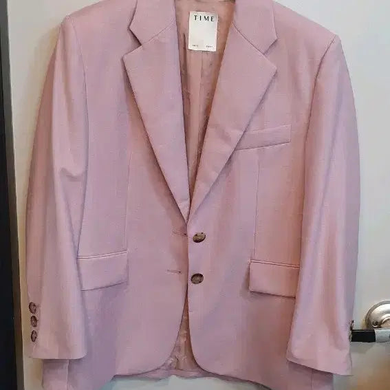 [BUNJANG] Timepink Blazer Jacket / 타임 브랜드의 핑크  블레이저자켓이에요호칭76 -90-155