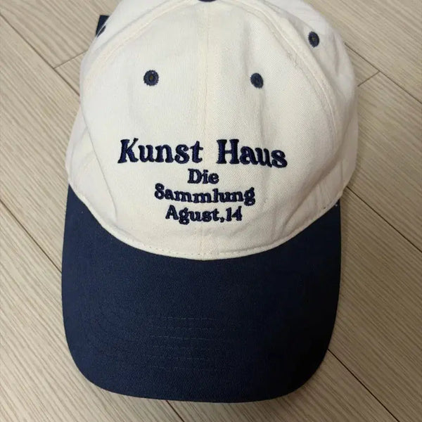 [BUNJANG] Kunst Haus Ball Cap Navy/White / Kunst Haus 볼캡 네이비/화이트