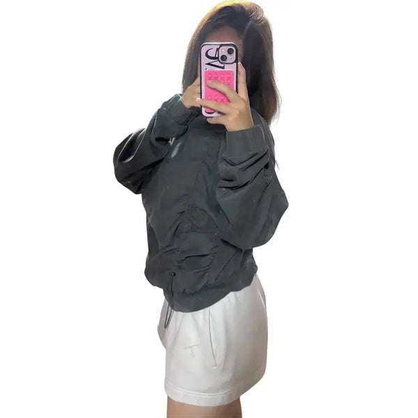 [BUNJANG] Ask Kaki String Sweatshirt / 애스크카키 스트링 맨투맨