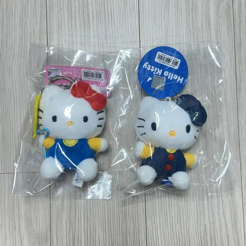 [BUNJANG] Hello Kitty Doll Keychain Set / 헬로키티 인형 키링 일괄 풍선키티 데님키티