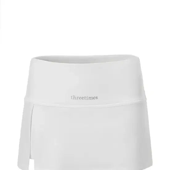[BUNJANG] 3x Athletic Slit Skirt White S / 쓰리타임즈 애슬레틱 슬릿 스커트 화이트s
