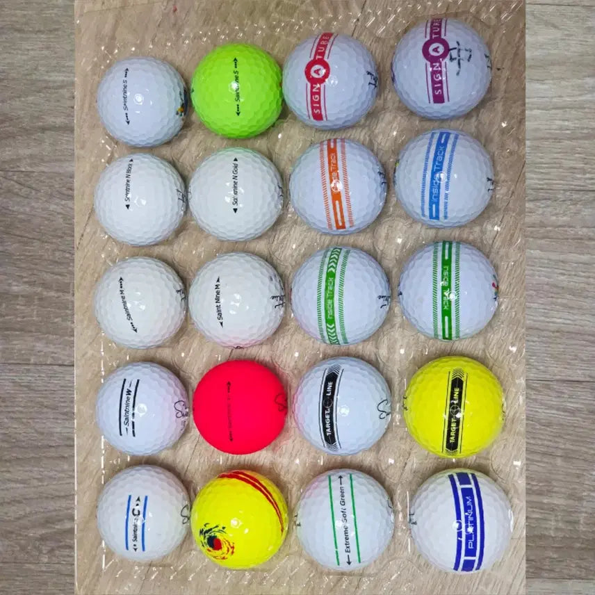 [BUNJANG] Saintnine Mixed Model Lost Golf Balls - 20 Count Bundle / 세인트나인 인기 로스트볼 20구