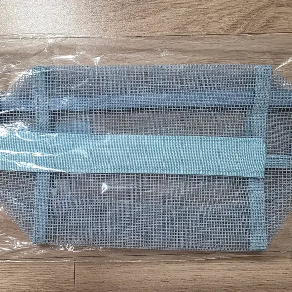 [BUNJANG] Picasso Mesh Pouch Blue / (새상품) 피카소 매쉬 파우치 블루