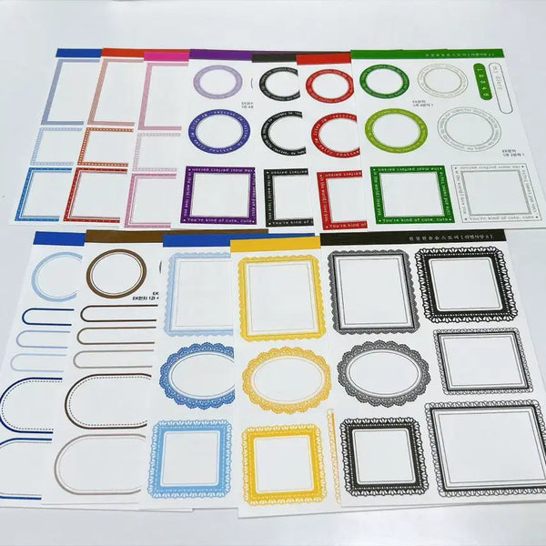 [BUNJANG] YumYum Store Paper Labels (12 Sheets) / 윰윰스토어 종이라벨 12매