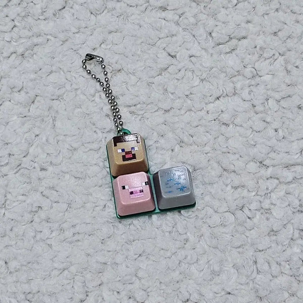 [BUNJANG] Minecraft Keycap Keychain / 마인크래프트 키캡 키링