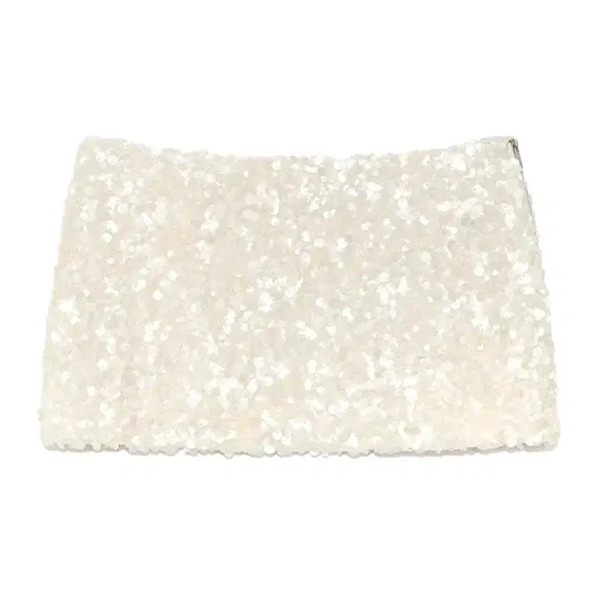 [BUNJANG] Glony Twinkle Mini Skirt Ivory M / 글로니 트윙클 미니 스커트 아이보리 M