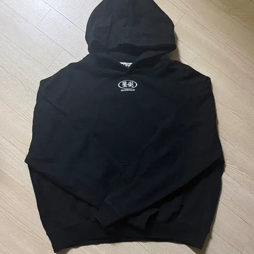 [BUNJANG] APDO Basic Logo Hoodie (Black) / 압도 기본로고 후드 (블랙)