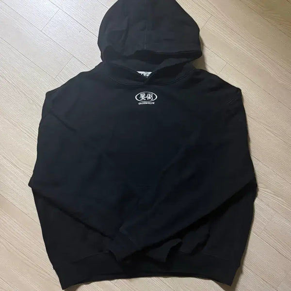 [BUNJANG] APDO Basic Logo Hoodie (Black) / 압도 기본로고 후드 (블랙)