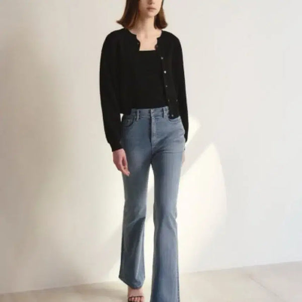 [BUNJANG] Hawa Blue Hour Bootcut Denim Ash Blue Long M / 하와 블루아워 부츠컷데님 애쉬블루 롱m