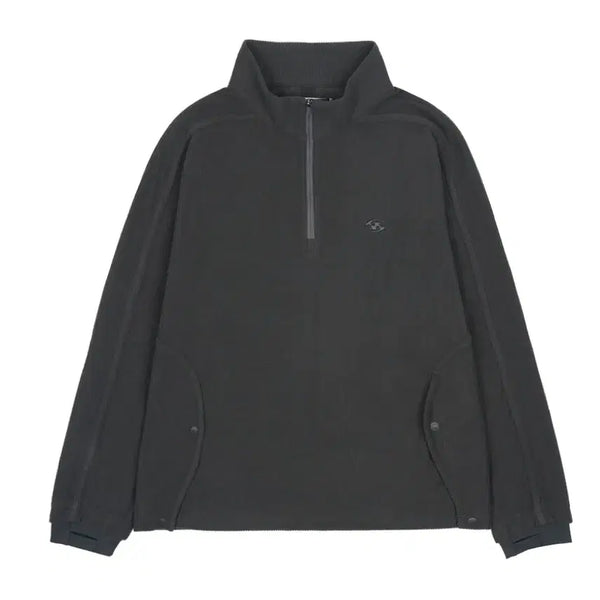 [BUNJANG] Sansan Gear Wave Half Zip-up Charcoal / 산산기어 웨이브 하프 집업 차콜