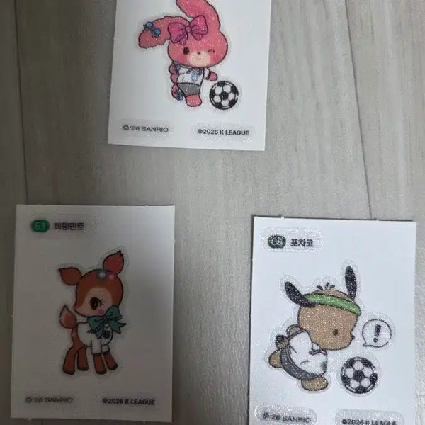 [BUNJANG] Sanrio K League Stickers / 산리오 k리그 띠부씰 안산 천안