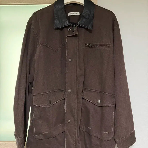 [BUNJANG] Nos Couleurs Chore Jacket Brown / 노쿨러스 nos couleurs chore jacket
