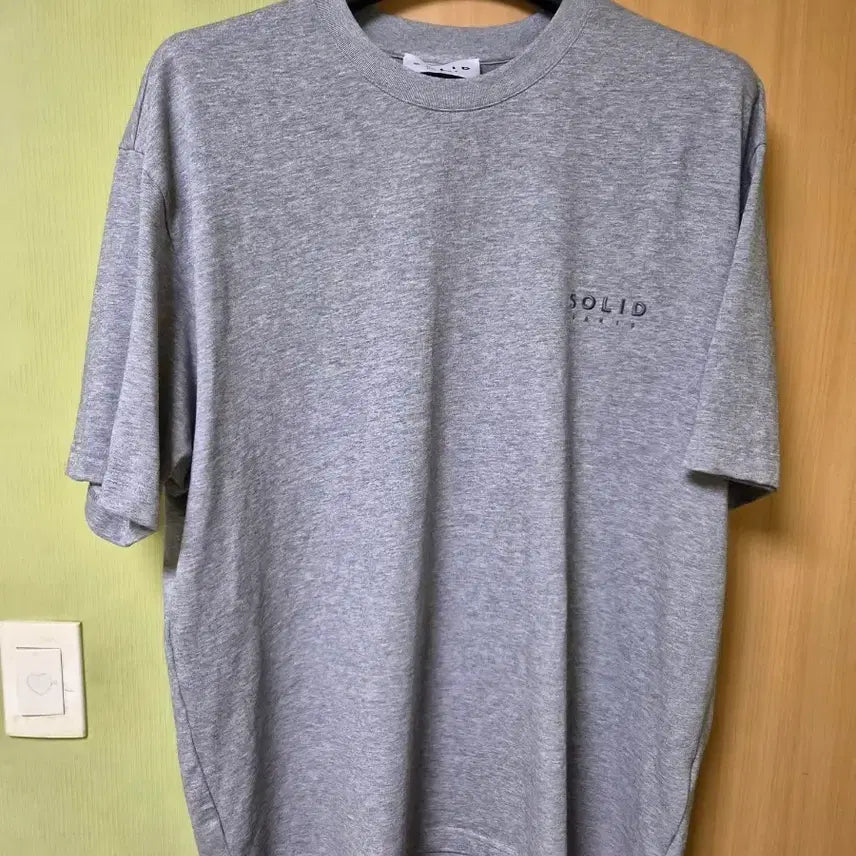 [BUNJANG] Solid Homme Short Sleeve T-Shirt Grey / 26ss 50)솔리드옴므 반팔 티셔츠 그레이
