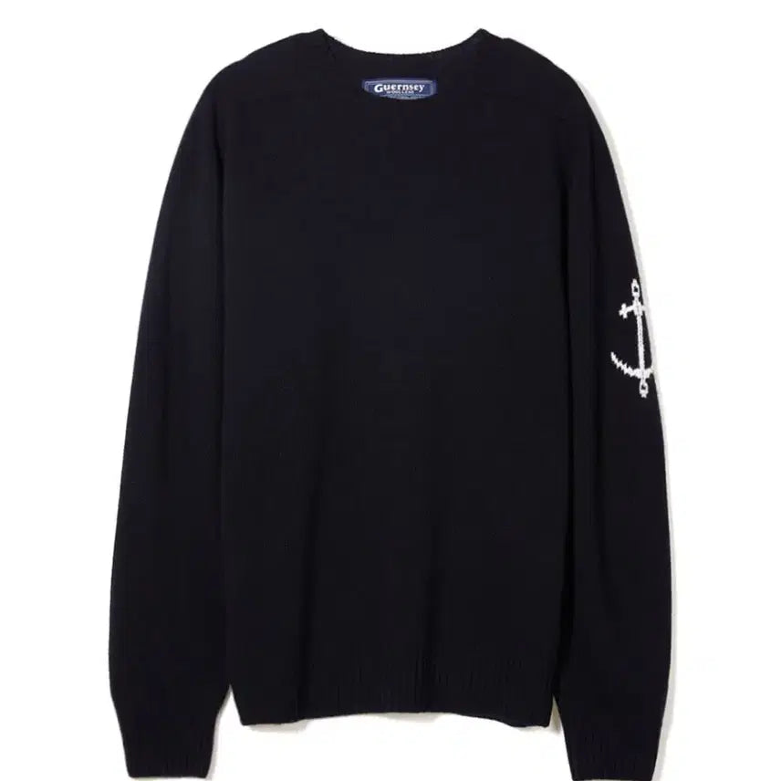 [BUNJANG] Gant Merino Wool Knit Navy L Size / 건지울른스 니트 L사이즈 네이비(착샷)