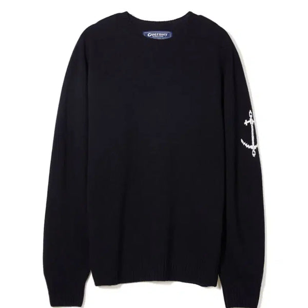 [BUNJANG] Gant Merino Wool Knit Navy L Size / 건지울른스 니트 L사이즈 네이비(착샷)