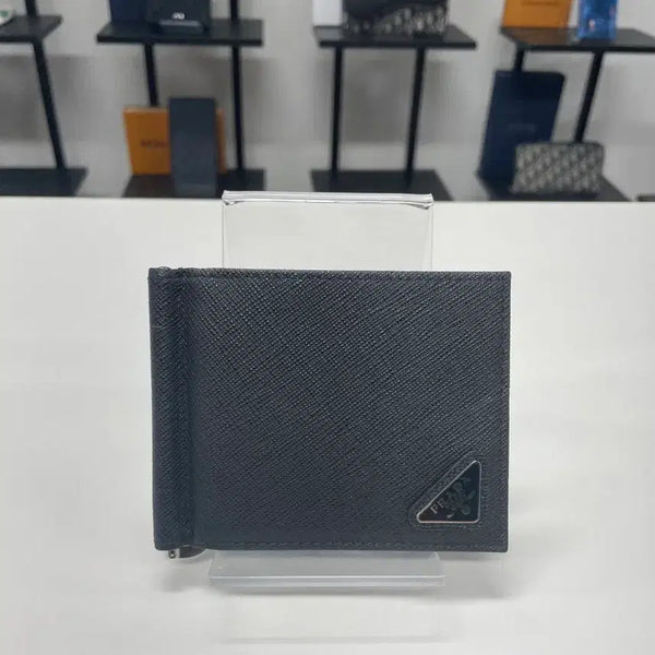 [BUNJANG] Prada Saffiano Leather Money Clip Wallet / [극새상품급/최저가] 프라다 사피아노 머니 클립 반지갑