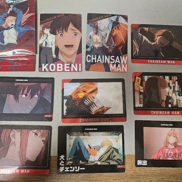 [BUNJANG] Chainsaw Man Official Card Goods Bundle Set (12 Cards) / 체인소맨 공식 카드 굿즈 12장 일괄