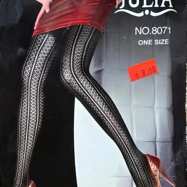 [BUNJANG] Vintage JULIA Pattern Stockings NO.8071 / 빈티지JULIA패턴스타킹NO.8071