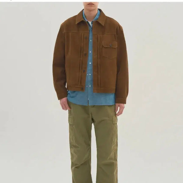 [BUNJANG] The Row Suede Leather Jacket Size 2 / 인더로우 스웨이드 레더자켓 2사이즈