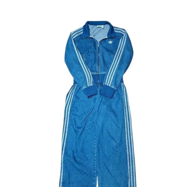 [BUNJANG] Adidas Firebird Denim Jacket + Pants Set / 아디다스 파이어버드 데님자켓+바지