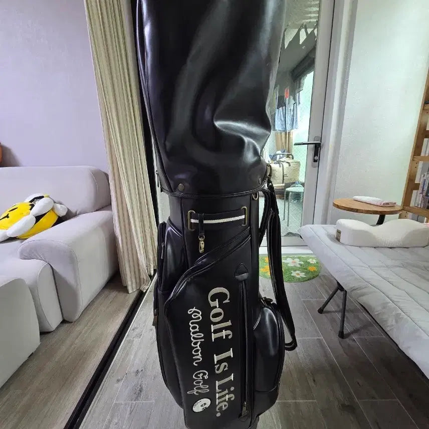 [BUNJANG] Malbon Vintage Style Golf Caddy Bag Black / (S급, 정품) 말본 빈티지 스타일 골프 캐디백 블랙