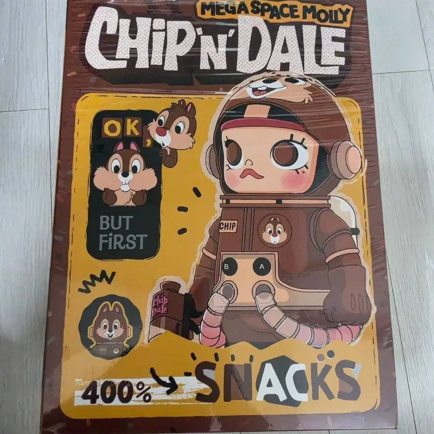[BUNJANG] Pop Mart Mega Space Molly Chip 'n' Dale 400% Chip / 팝마트 메가 스페이스 몰리 칩앤데일 400% 칩