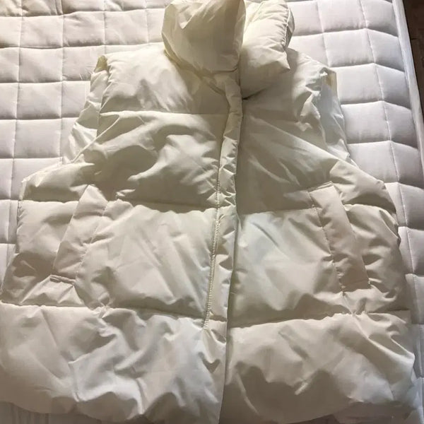 [BUNJANG] Ivory Padded Vest / (원가 3.9) 흰색 아이보리 조끼 패딩