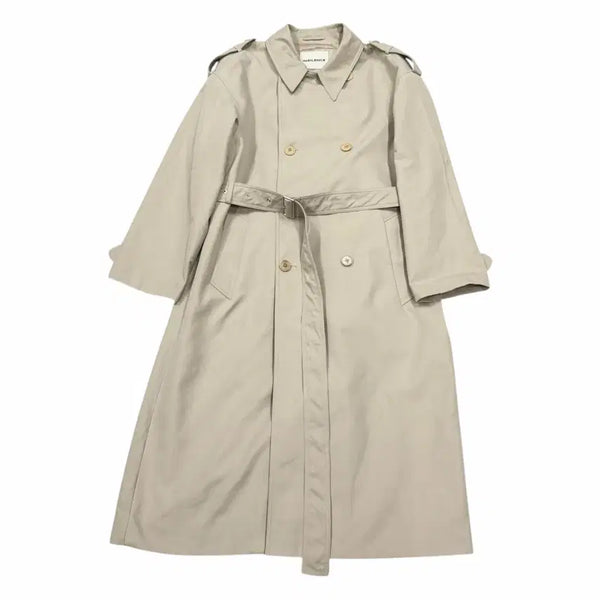 [BUNJANG] Insilence Oversized Belted Trench Coat Beige M / 인사일런스 오버사이즈 벨트 트렌치코트 베이지 M