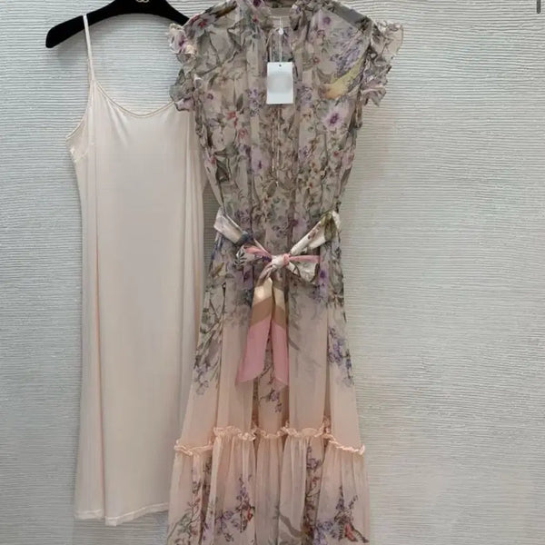 [BUNJANG] Birdflower Silky Long Dress / 짐머st 버드플라워 실키롱원피스 수입의류