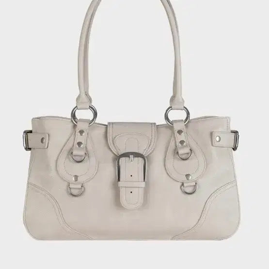 [BUNJANG] Dimanche Editor Bag Ivory Shoulder Bag / 디망쉬 에디터백 아이보리 숄더백 가방