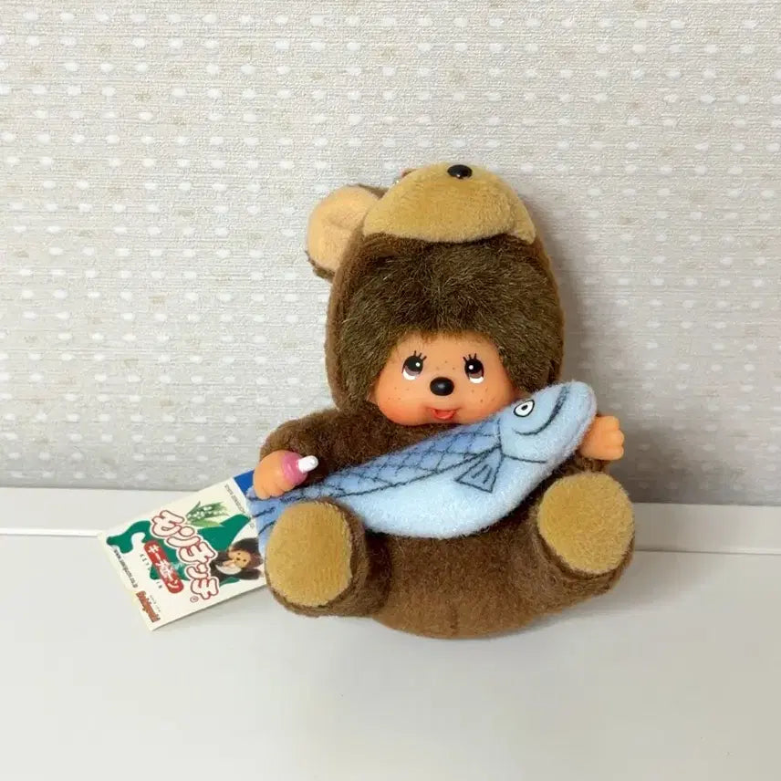 [BUNJANG] Bear Monchhichi Mini Keychain / 곰 몬치치 미니키링