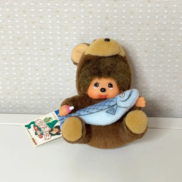 [BUNJANG] Bear Monchhichi Mini Keychain / 곰 몬치치 미니키링