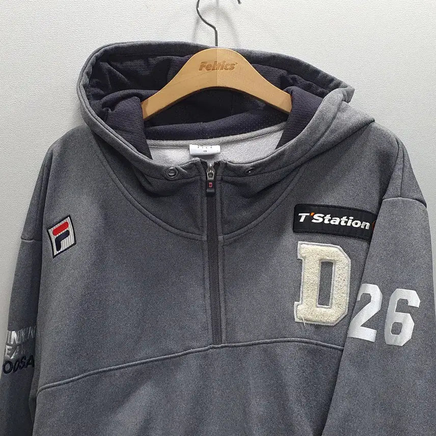 [BUNJANG] FILA Doosan Bears Hoodie Size 115 / FILA 두산베어스 후드 115사이즈