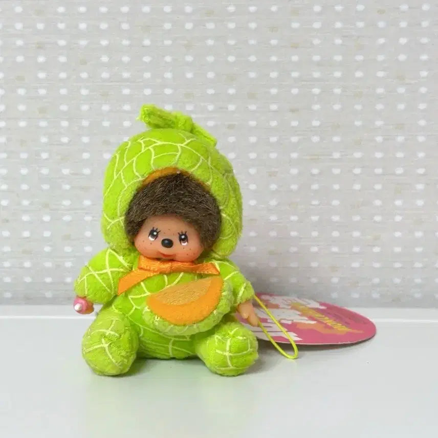 [BUNJANG] Melon Monchhichi Mini Keychain / 메론 몬치치 미니키링