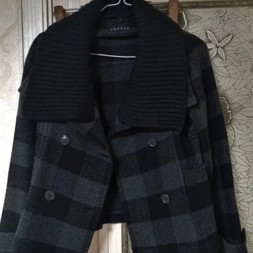 [BUNJANG] Theory Cashmere Blend Double Jacket / 띠어리 캐시미어혼방 더블 자켓 P