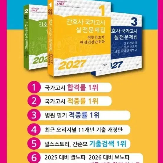 [BUNJANG] Nursing National Examination Study Set 'Nochoppa' 2027 Edition / 간호학과 2027년 노초파