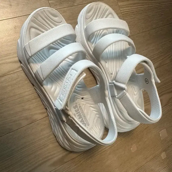 [BUNJANG] Skechers Women's White Sandals / 스케쳐스 여성 샌들 화이트 230