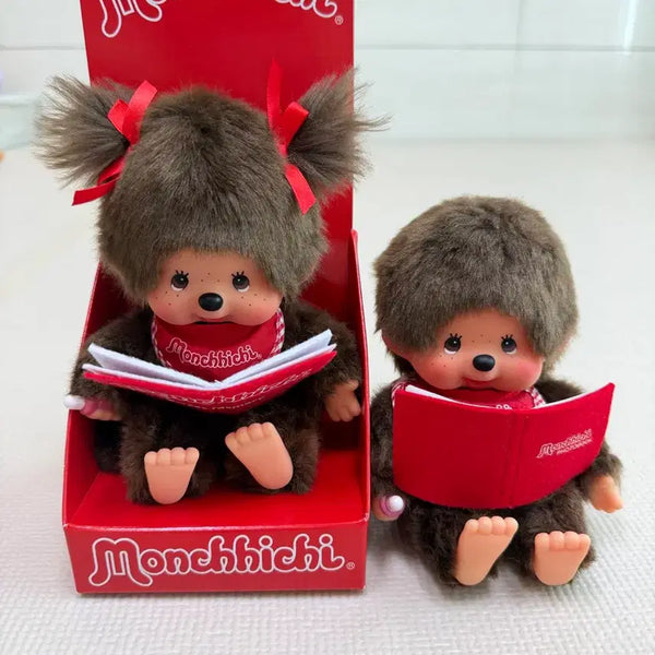[BUNJANG] Monchhichi Reading Girl Boy Bundle Set / 책 읽는 몬치치 여아 남아 일괄판매