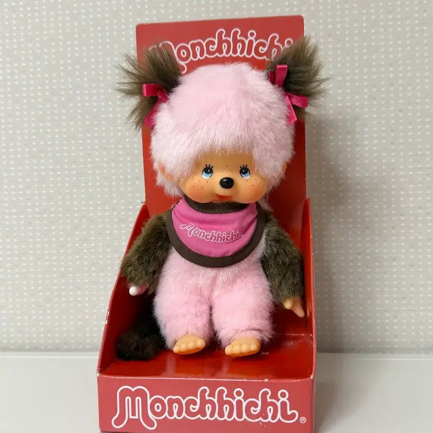 [BUNJANG] Pink Brown Monchhichi / 핑크 브라운 몬치치