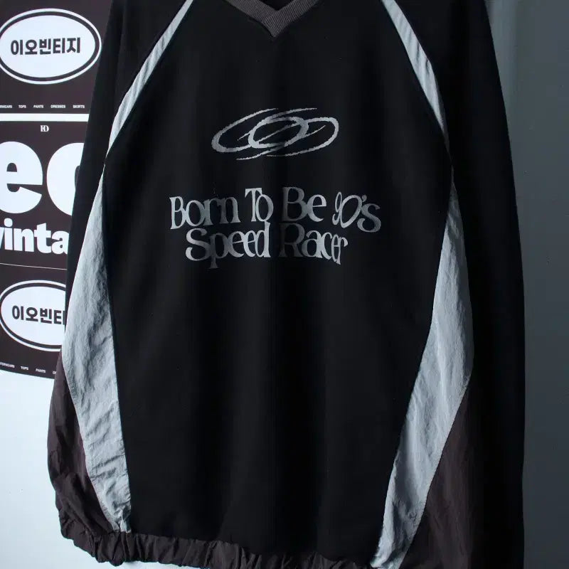 [BUNJANG] Studio Oversized Raglan Sweatshirt / (F) 스튜디오 맨투맨 티셔츠 오버핏 나그랑 블록코어 스트릿-H38054