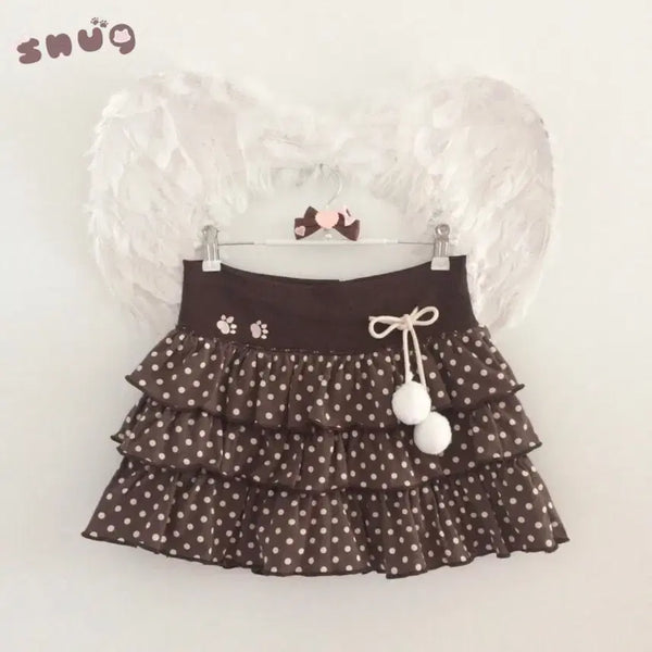 [BUNJANG] Snug Sweet Angel Skirt Choco / snug 스너그 서냥 스위트 엔젤 스커트 초코 라떼갸루 히메갸루