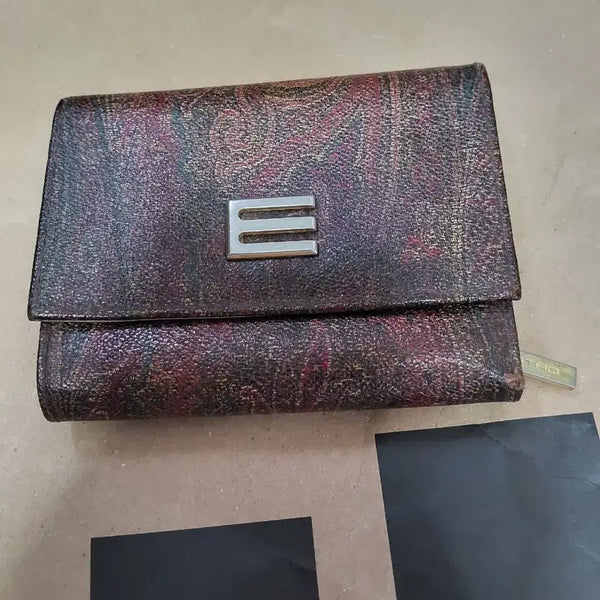 [BUNJANG] Etro Paisley Pattern Leather Wallet / 에트로 지갑 페이즐리 패턴