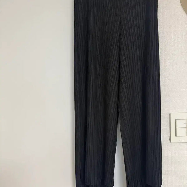 [BUNJANG] Pleated Pants Black / 플리츠 팬츠 블랙
